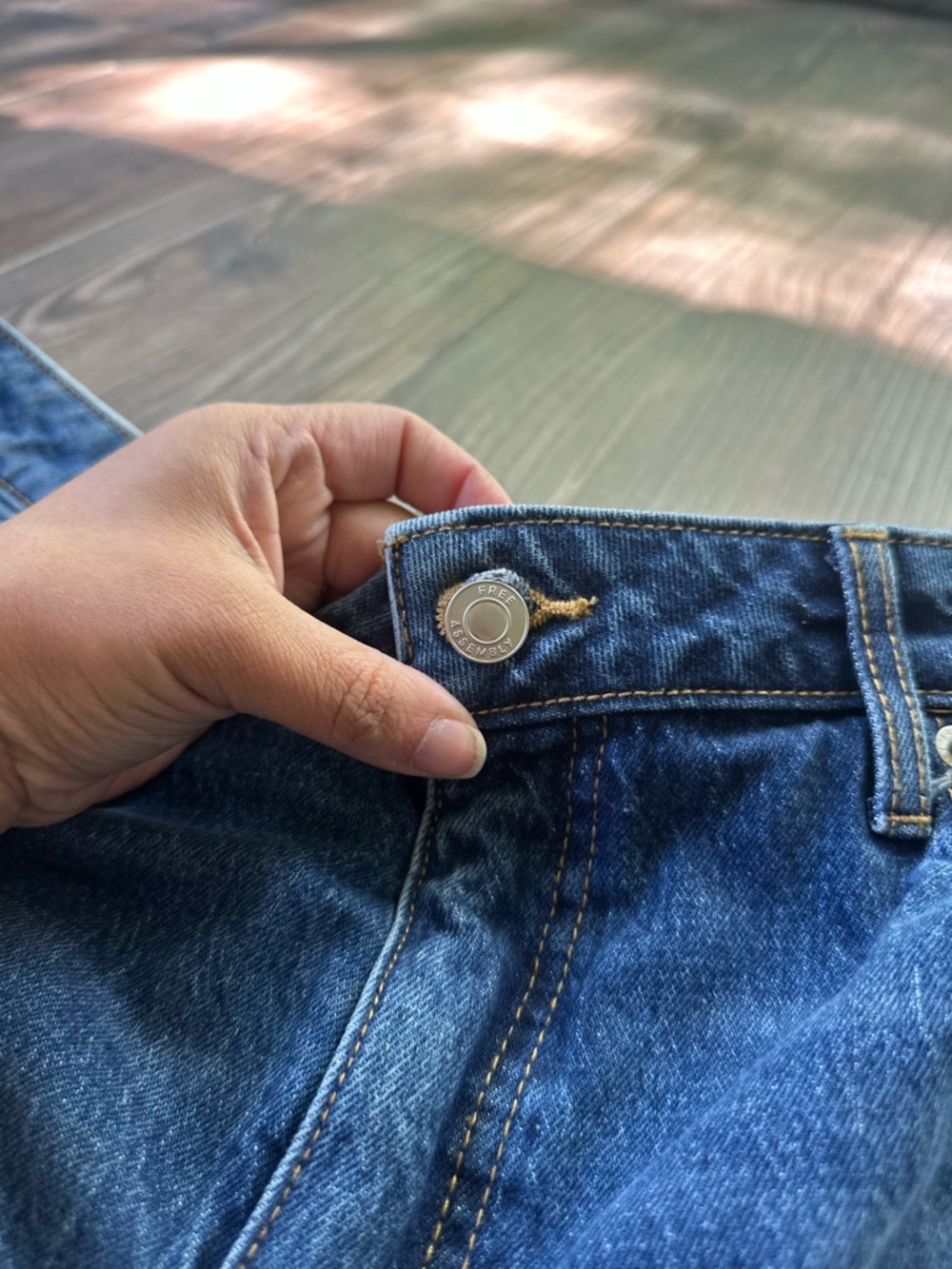 Free Assembly Mid Rise Bootcut Jeans - Blue - Picture 9 of 13